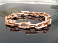Tiffany Hardwear Bracelet Pink Gold and Silver Cubic Zirconia