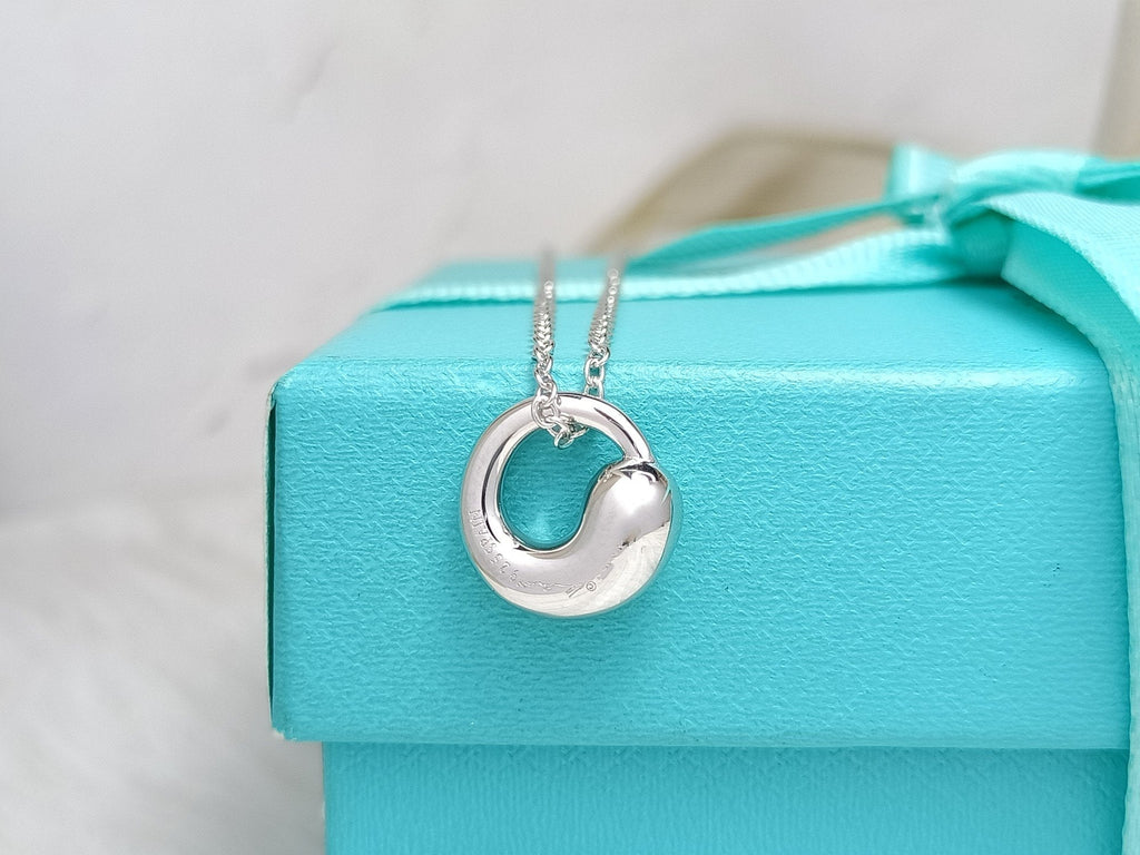 Tiffany Snail Pendant Silver Necklace