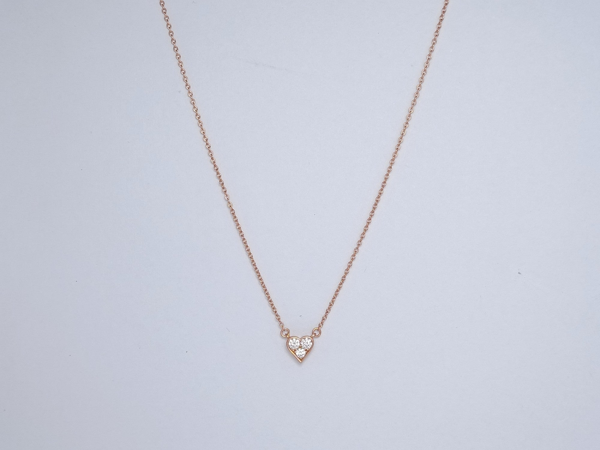 Tiffany Heart 3 Cubic Zirconia Pendant Necklace