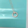 Tiffany T Wire Pendant Cubic Zirconia Necklace