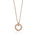Tiffany T Circle Pendant Cubic Zirconia Necklace