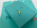 Tiffany Cross Pendant Mini Bare Cross Necklace