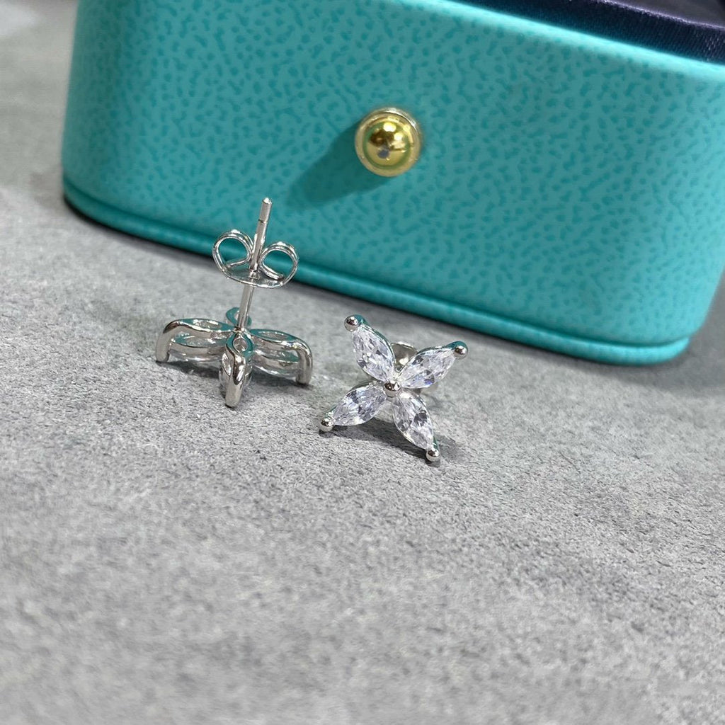Tiffany Victoria Silver Cubic Zirconia Stud Mini Earrings