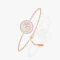 Messika Lucky Move White Mother of Pearl Pink Gold Cubic Zirconia Bracelet