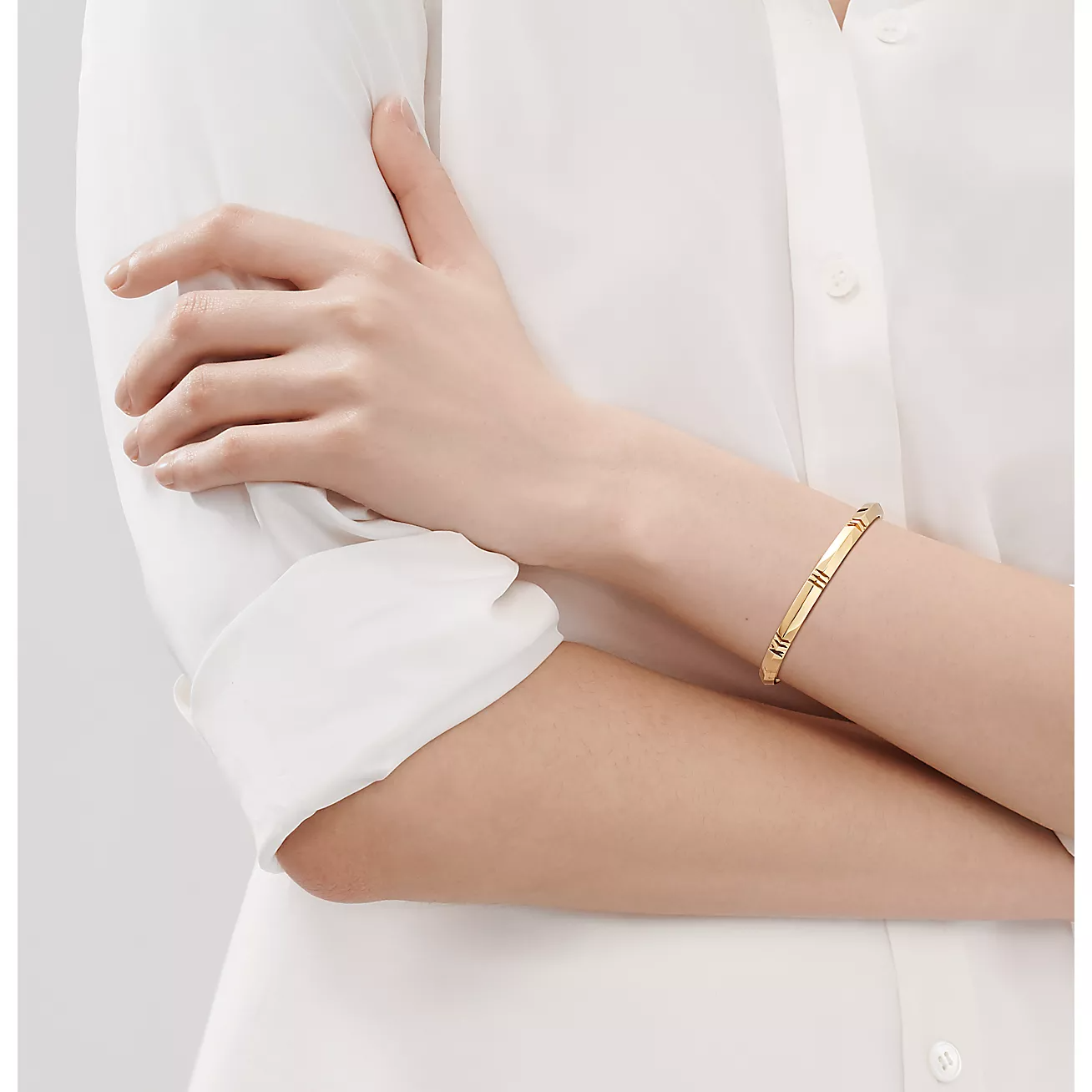 Tiffany Atlas X Gold Bracelet