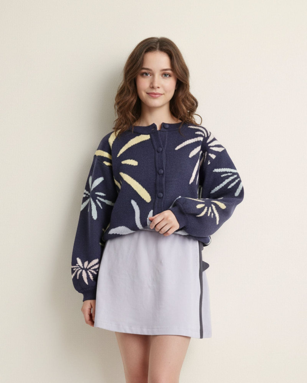 Fireworks Knitted Cardigan (Kids & Adults)