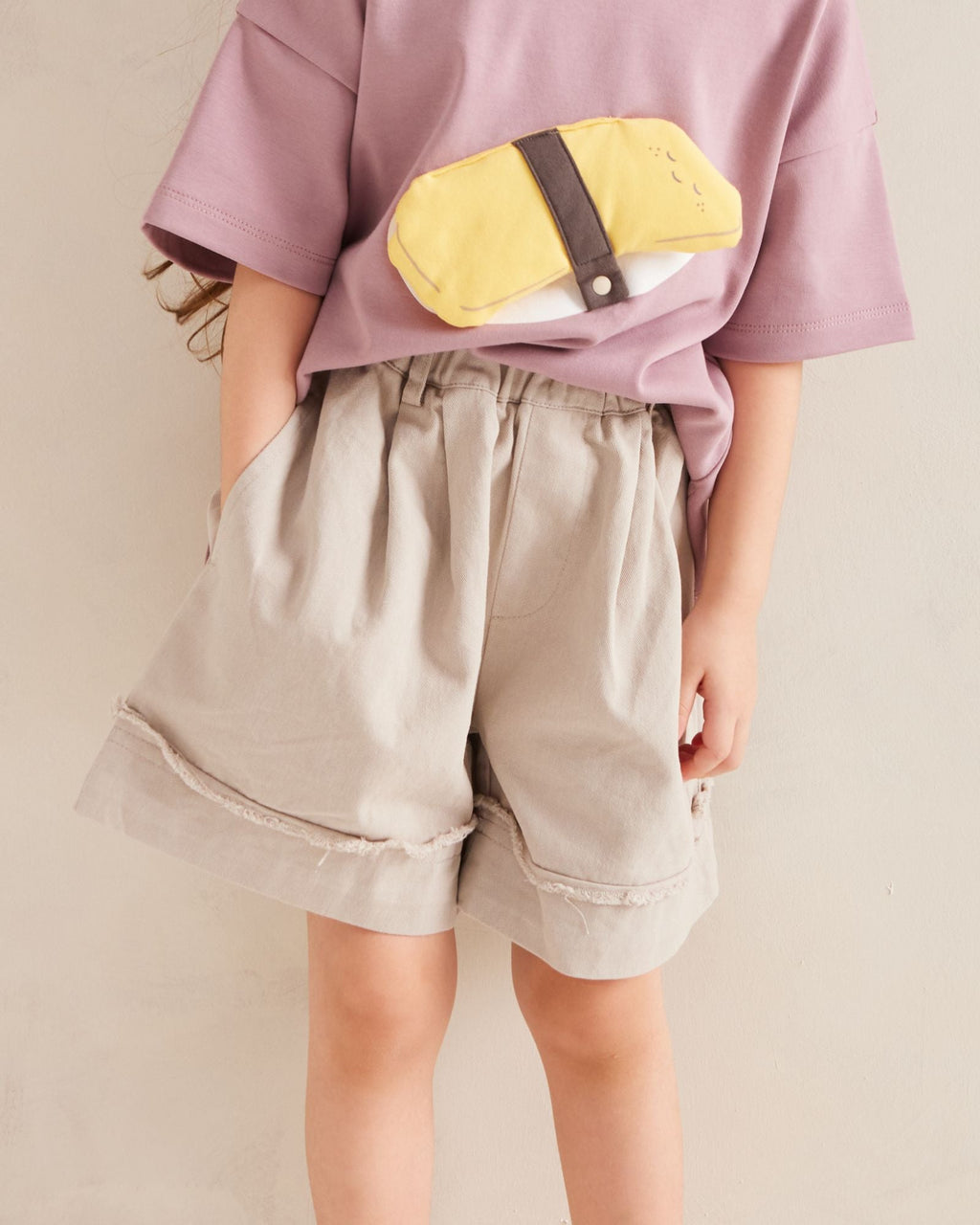 Pre-order: Grey Cuffed Shorts