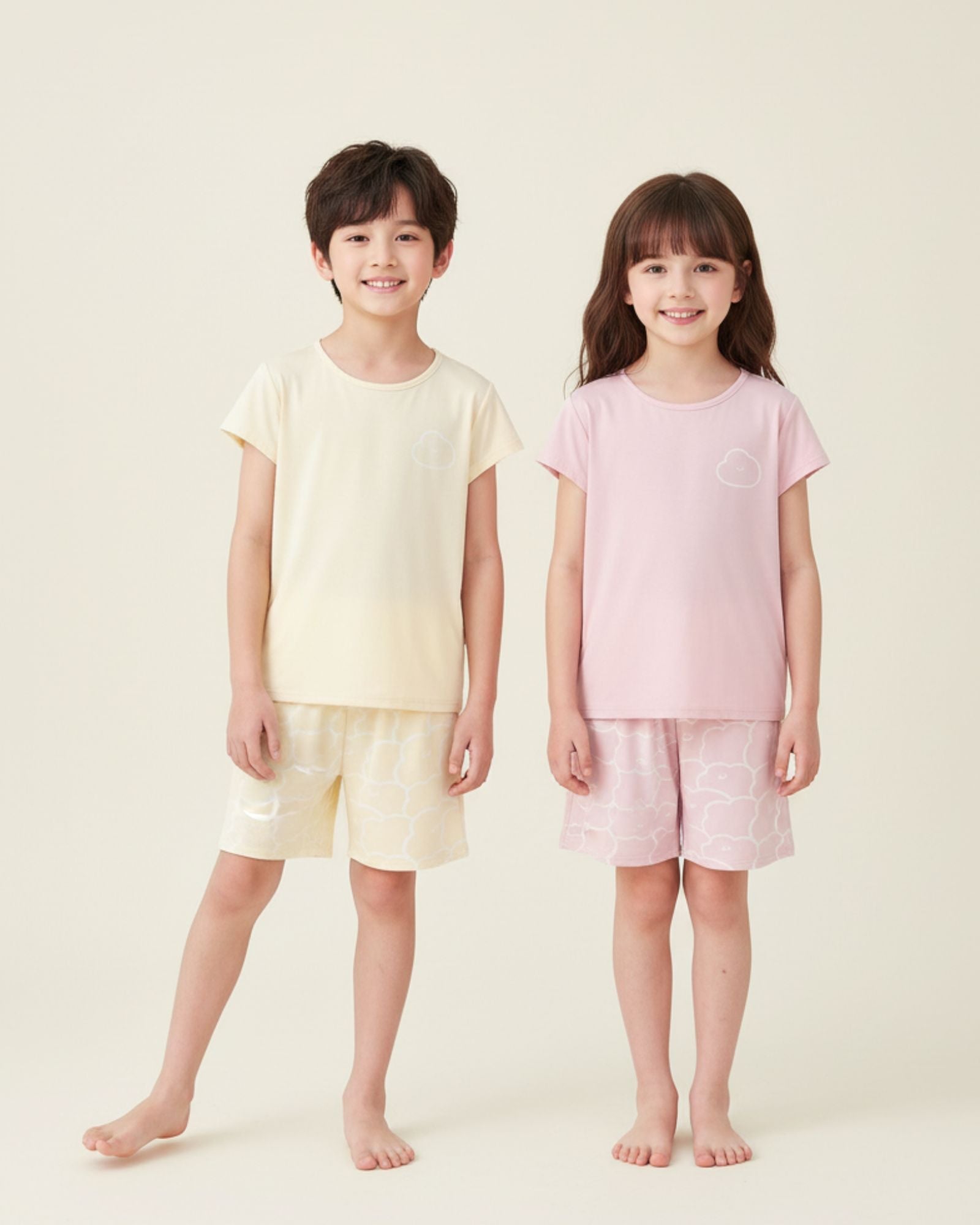 Summer Cloud Pyjamas Set - Butterscotch