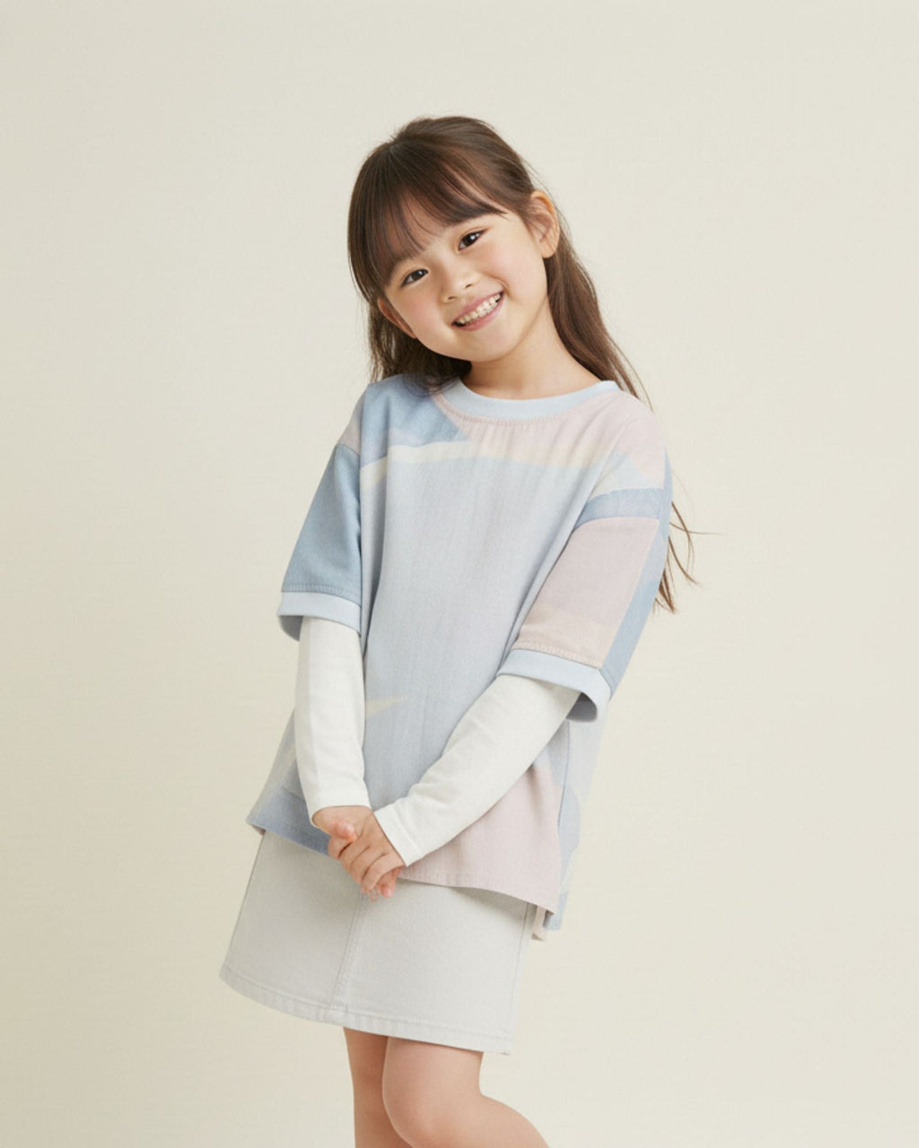 Sunlit Sparks Crew Neck Kids Shirt