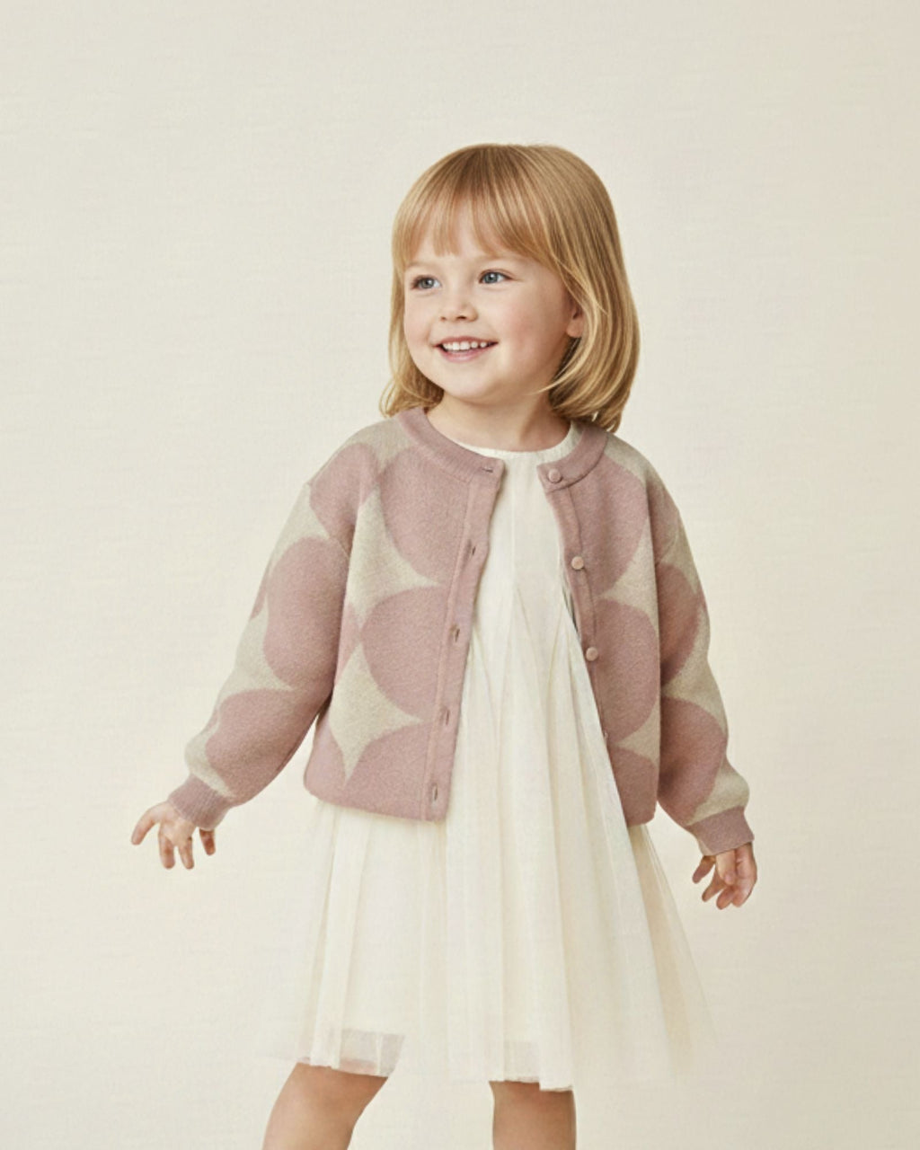 Twinkle Stars Knitted Cardigan (Kids & Adults)
