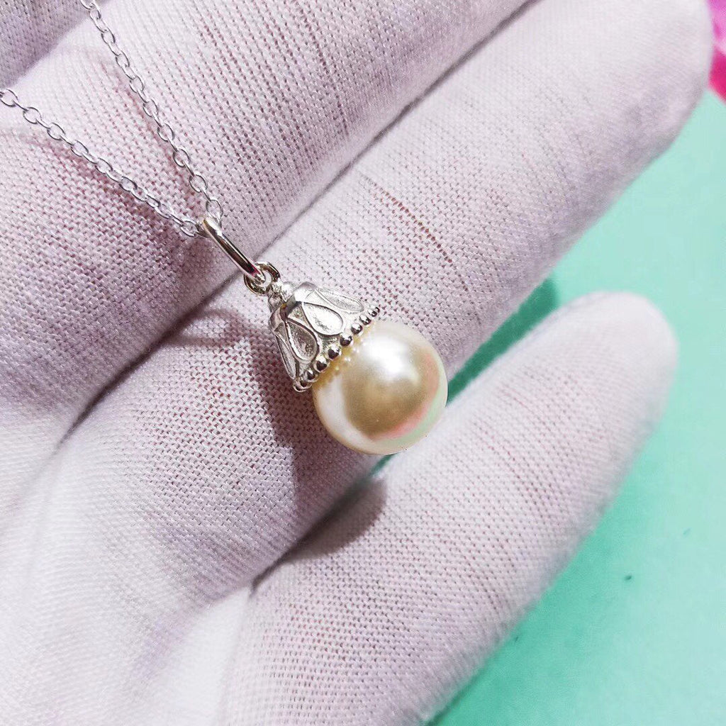 Tiffany Pearl Pendant Gatsby Ziegfeld Pearl Silver Necklace