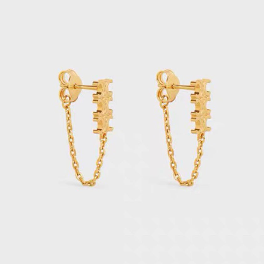 18K Celine Chain Earrings