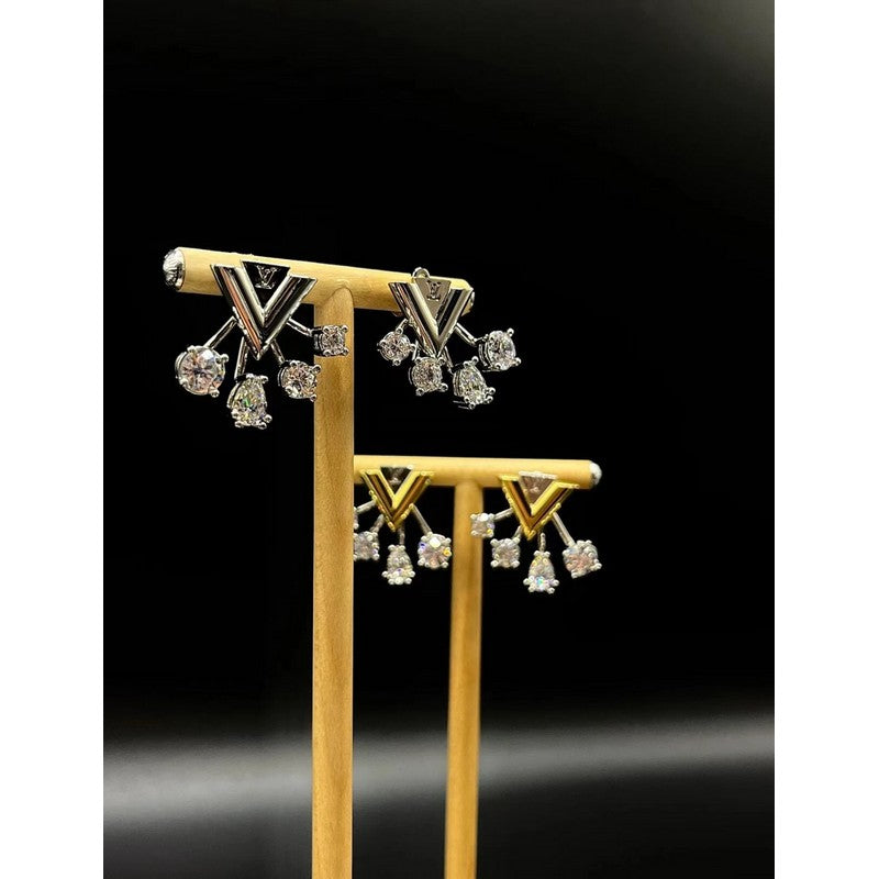 18K Louis Vuitton Diamomd Earrings
