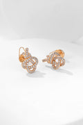 Tiffany Tiffan Key Woven Cubic Zirconia Earrings